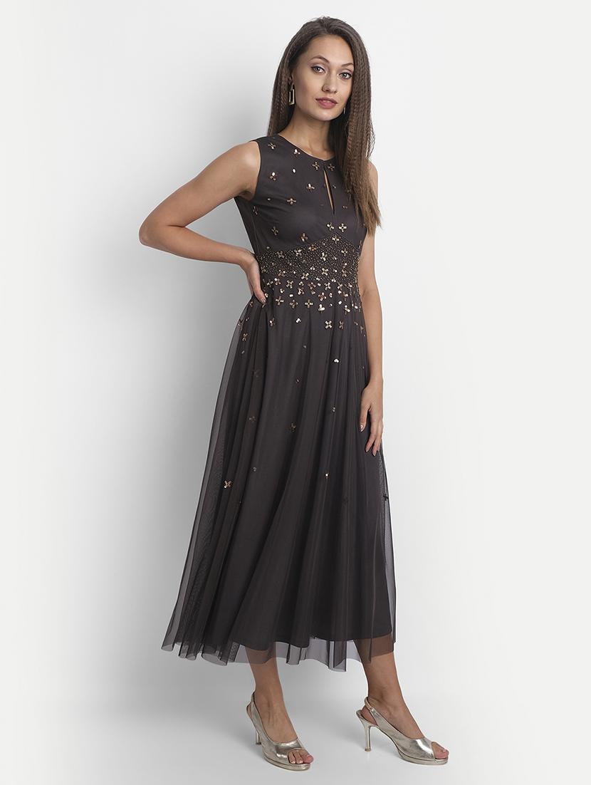 women's fit & flare floral dress - 18051292 -  Standard Image - 1