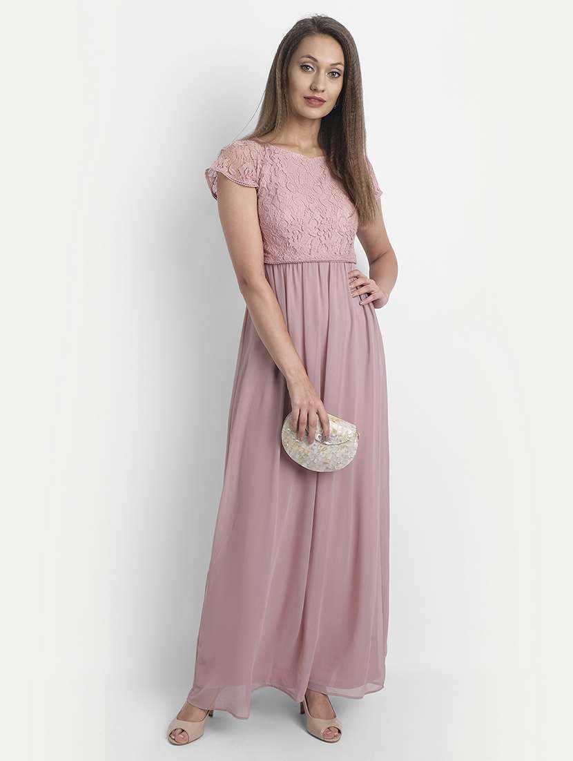 women's peplum maxi dress - 18051305 - Standard Image - 4