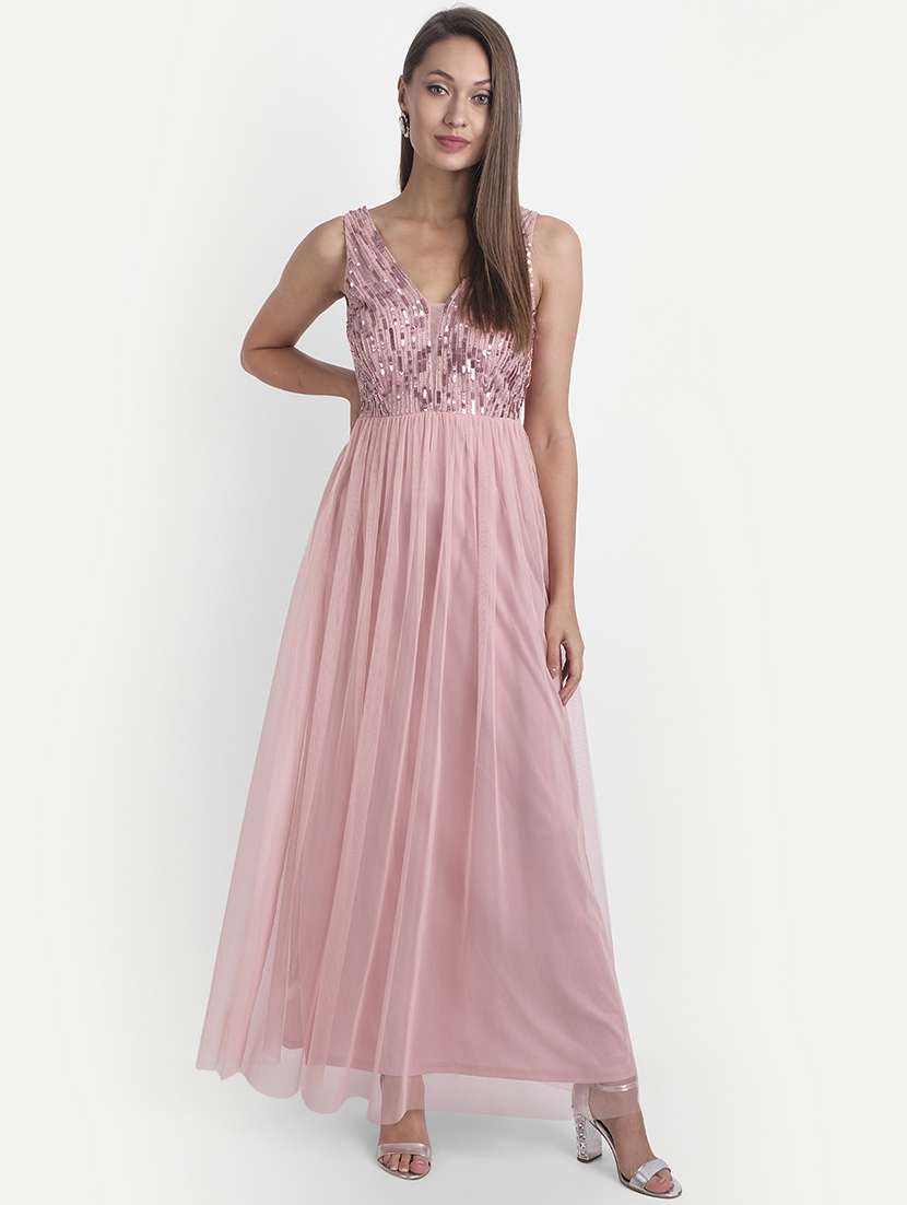 women's fit & flare maxi dress