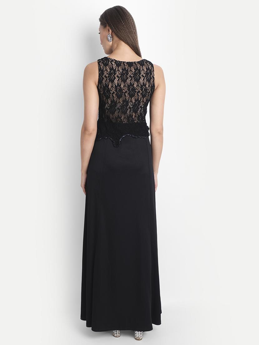 women's peplum maxi dress - 18051319 - Standard Image - 4