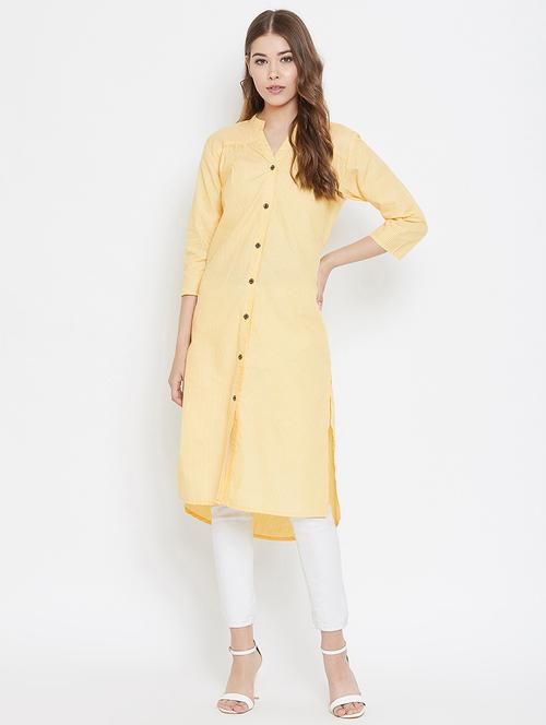 women's front slit kurta - 18051409 -  Standard Image - 0