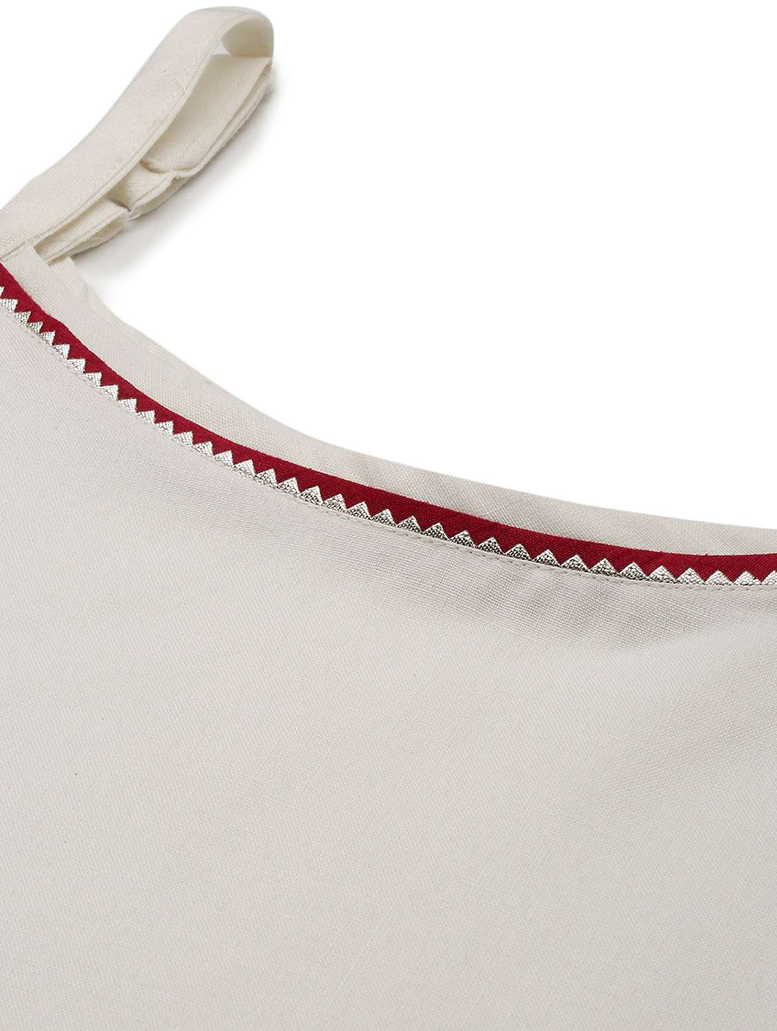 white cotton blend kurta pant  set - 18051532 -  Standard Image - 4