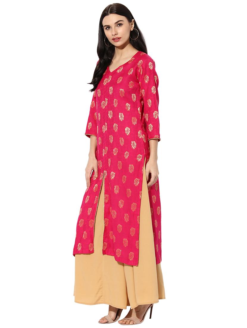 women's straight kurta - 18051601 -  Standard Image - 1