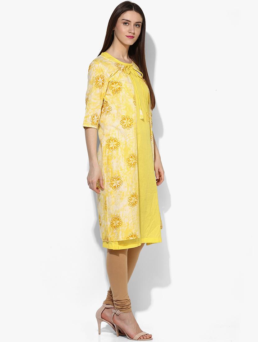 women's kurta with jacket kurta - 18051603 -  Standard Image - 1