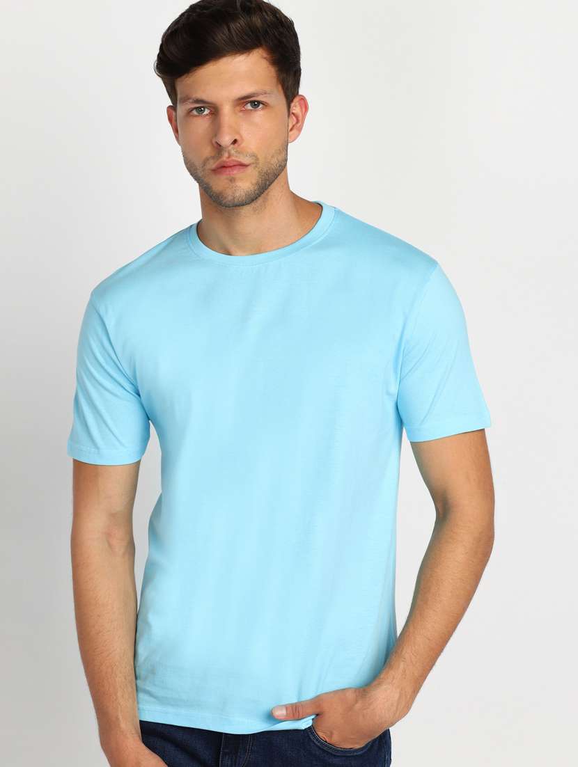 purist blue solid t-shirt 