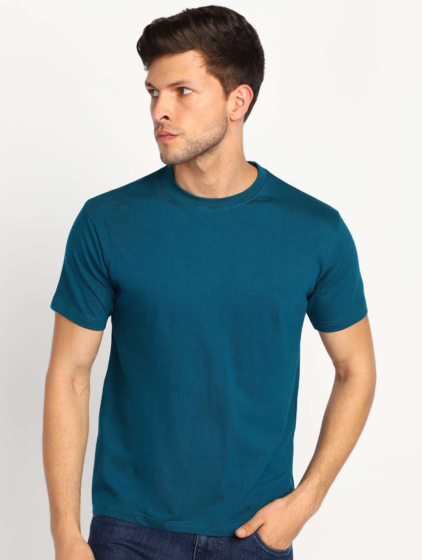teal solid t-shirt