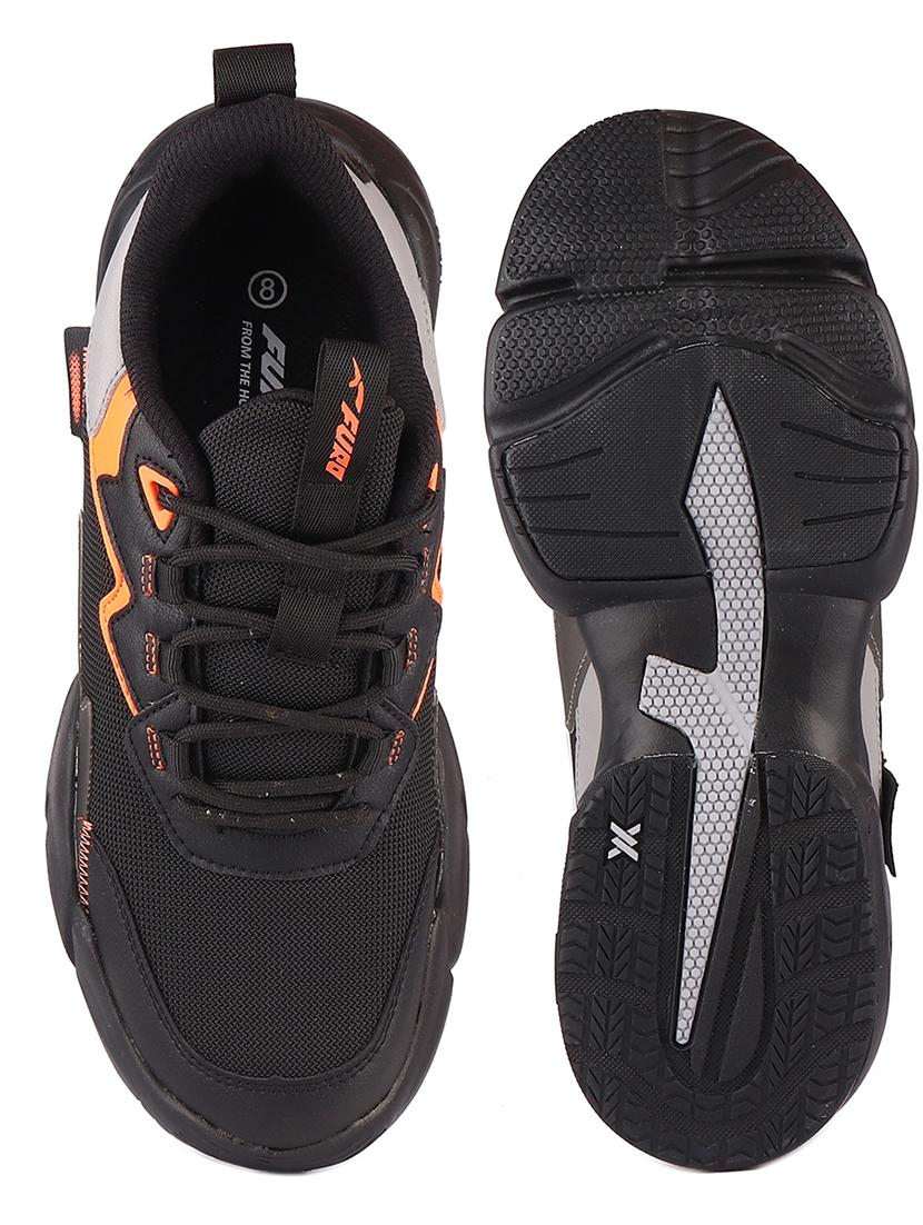black lace up sport shoe - 18056822 - Standard Image - 4