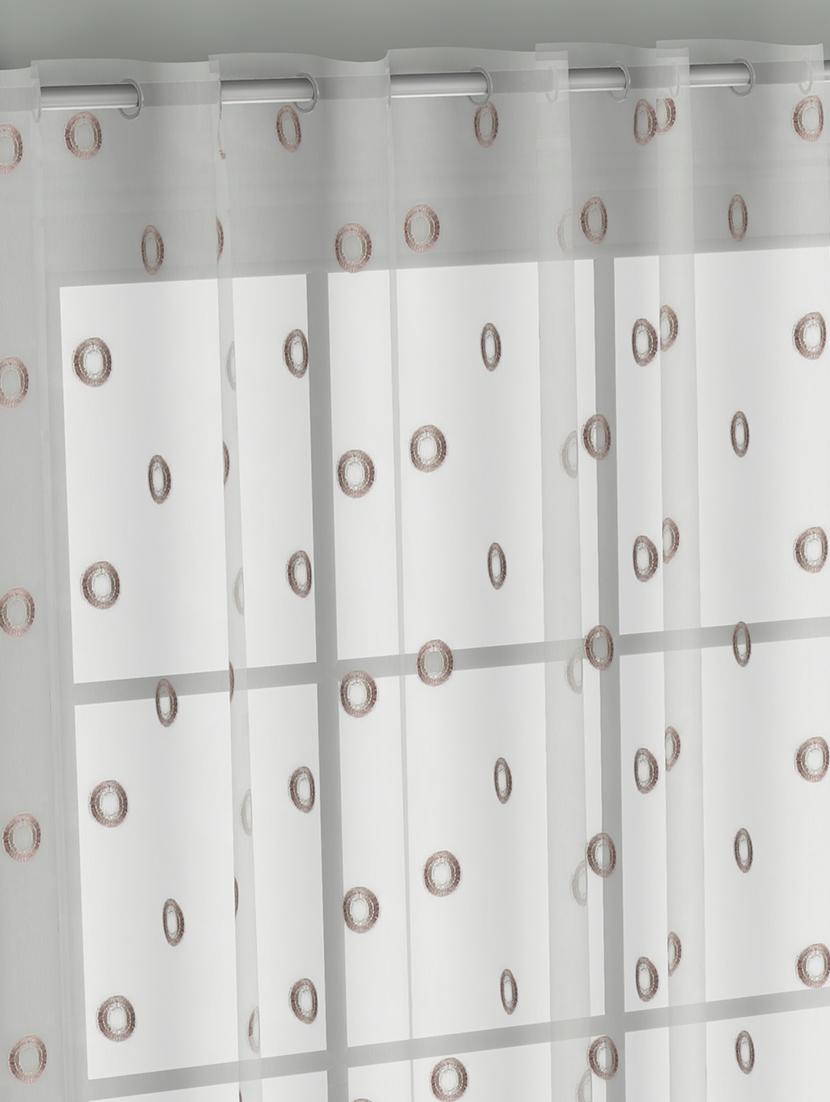 gm 7 feet abstract grommet single sheer door curtain panel - 18058687 - Standard Image - 1