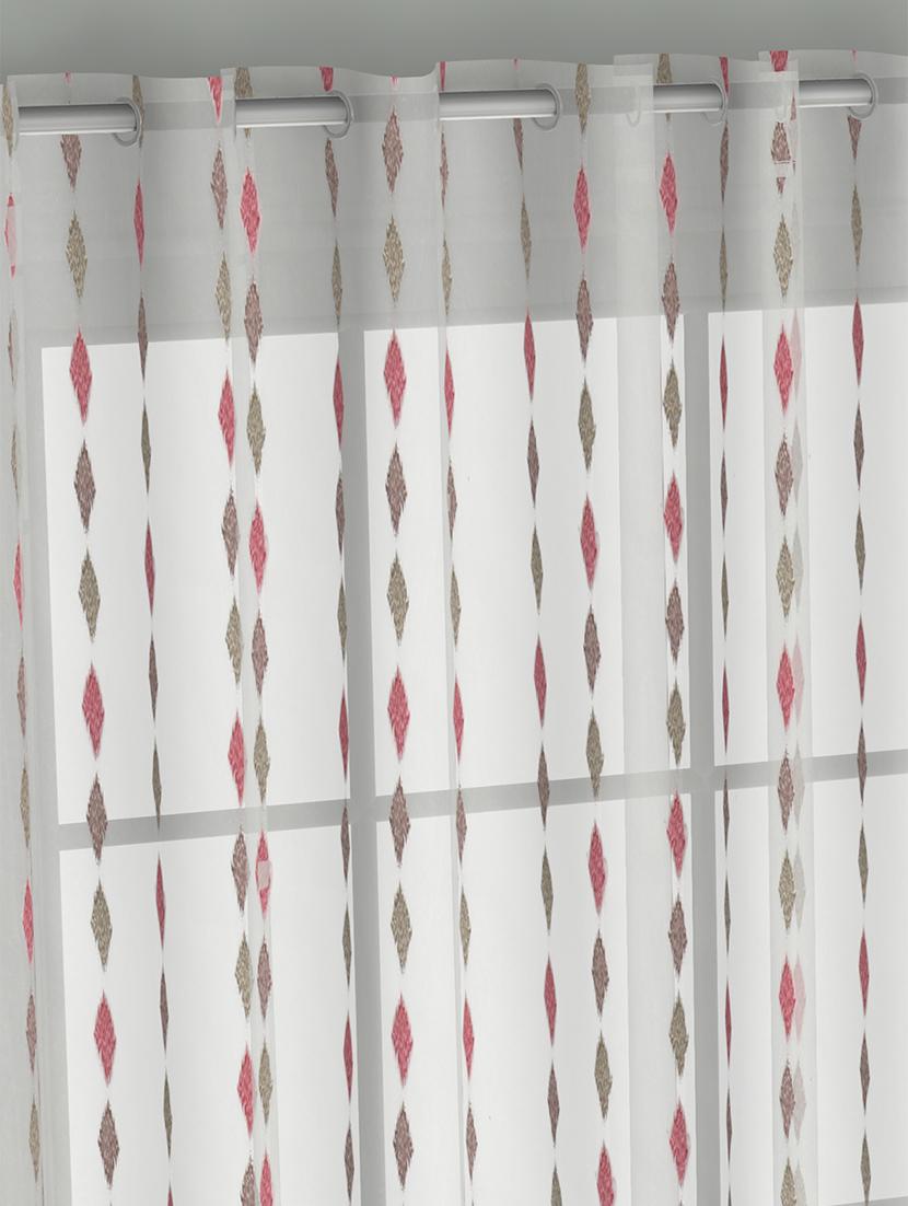 gm 7 feet abstract grommet single sheer door curtain panel - 18058694 -  Standard Image - 1