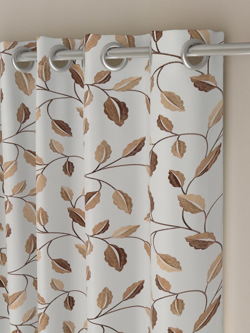 gm 7 feet floral grommet single regular door curtain panel - 18058695 -  Standard Image - 1