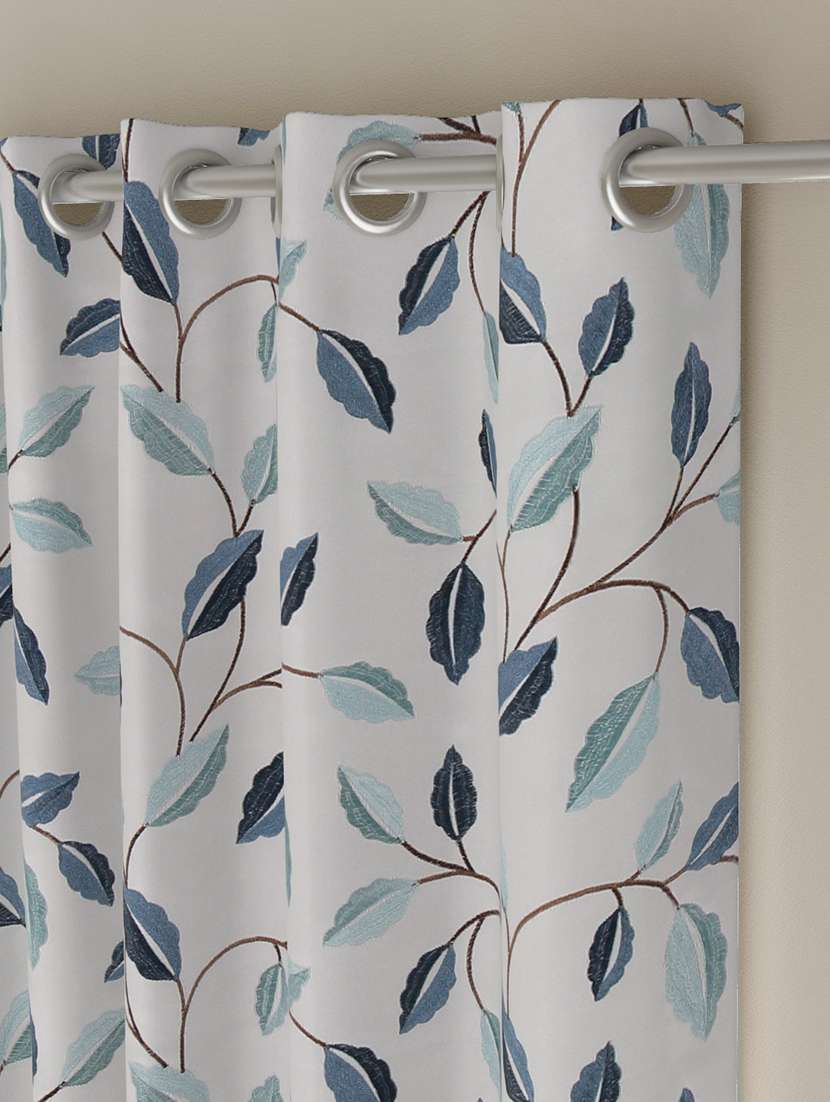 gm 7 feet floral grommet single regular door curtain panel - 18058696 -  Standard Image - 1