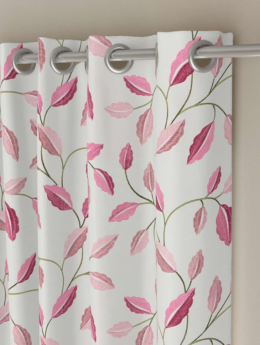 gm 7 feet floral grommet single regular door curtain panel - 18058699 -  Standard Image - 1
