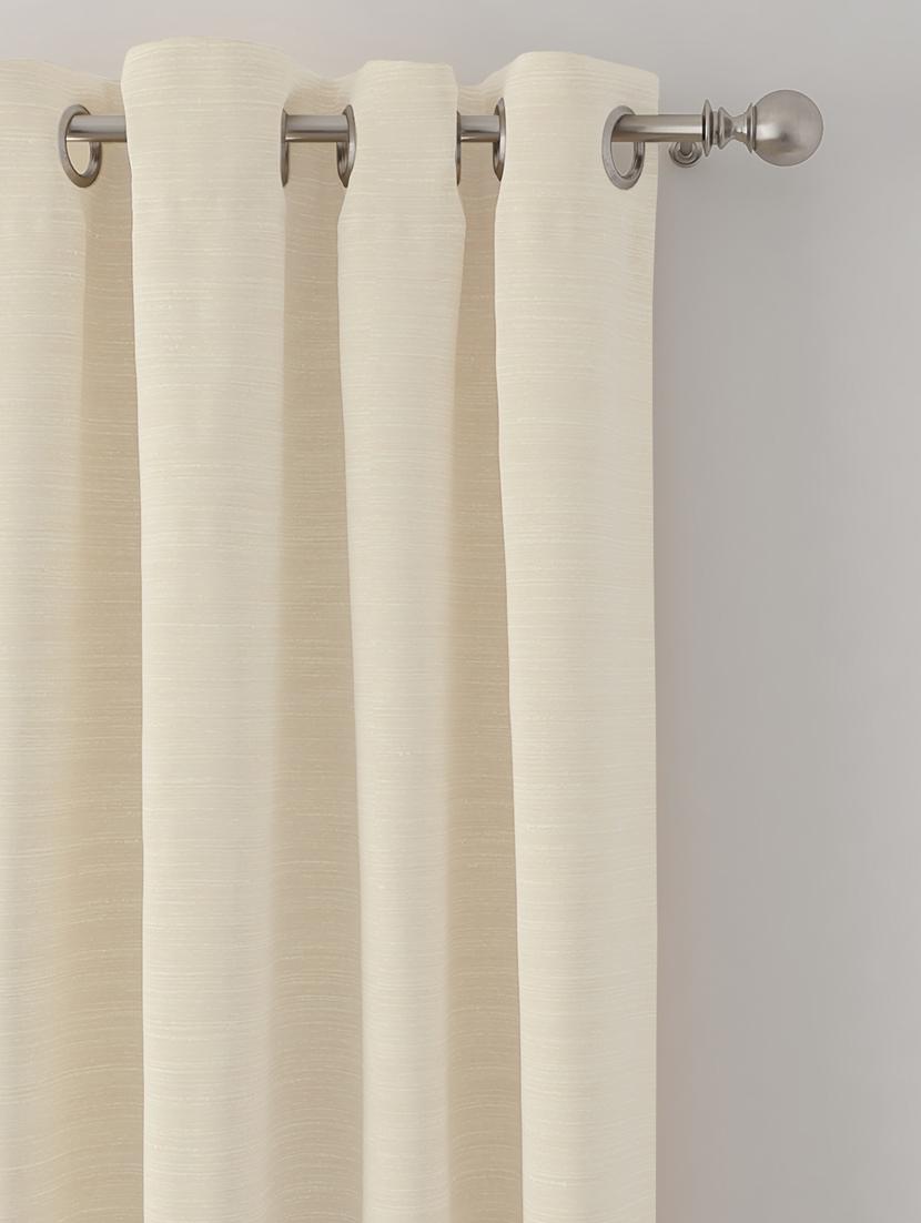 gm 7 feet geometric grommet semi-sheer door curtain panel (set of 2) - 18058732 -  Standard Image - 1