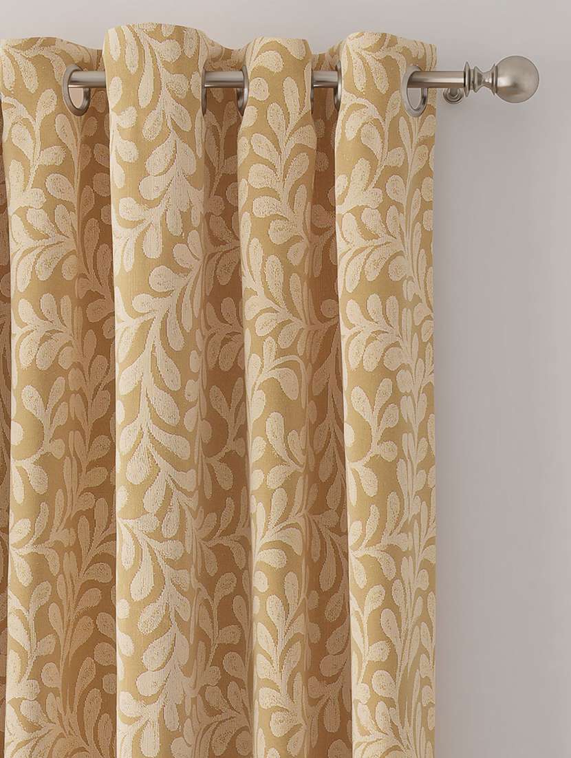 gm 7 feet floral grommet room darkening door curtain panel (set of 2) - 18058739 -  Standard Image - 1