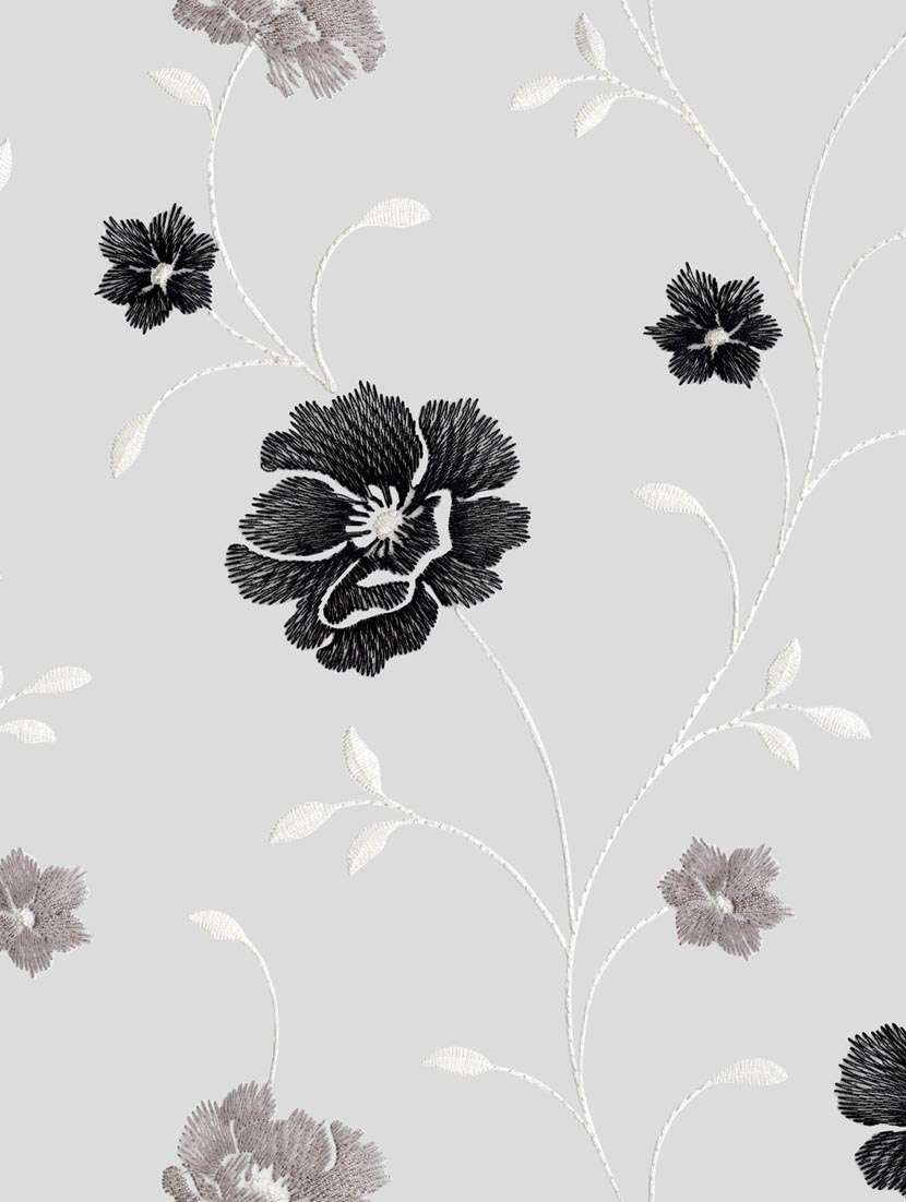 gm 7 feet floral grommet sheer door curtain panel (set of 2) - 18058796 - Standard Image - 1