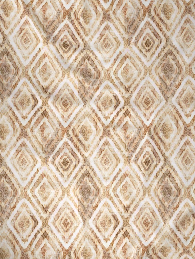 gm geometric 144 tc 100% cotton digital print brown double bedsheet with 2 pillow covers - 18058916 - Standard Image - 1