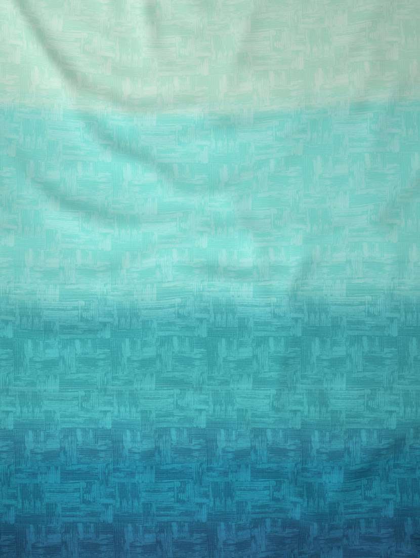 gm abstract 144 tc 100% cotton digital print blue double bedsheet with 2 pillow covers - 18058919 -  Standard Image - 1