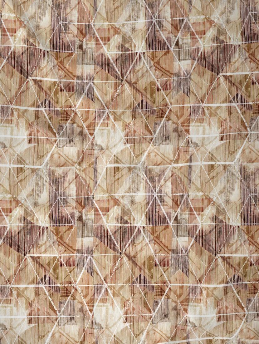 gm geometric 144 tc 100% cotton digital print brown double bedsheet with 2 pillow covers - 18058930 - Standard Image - 1