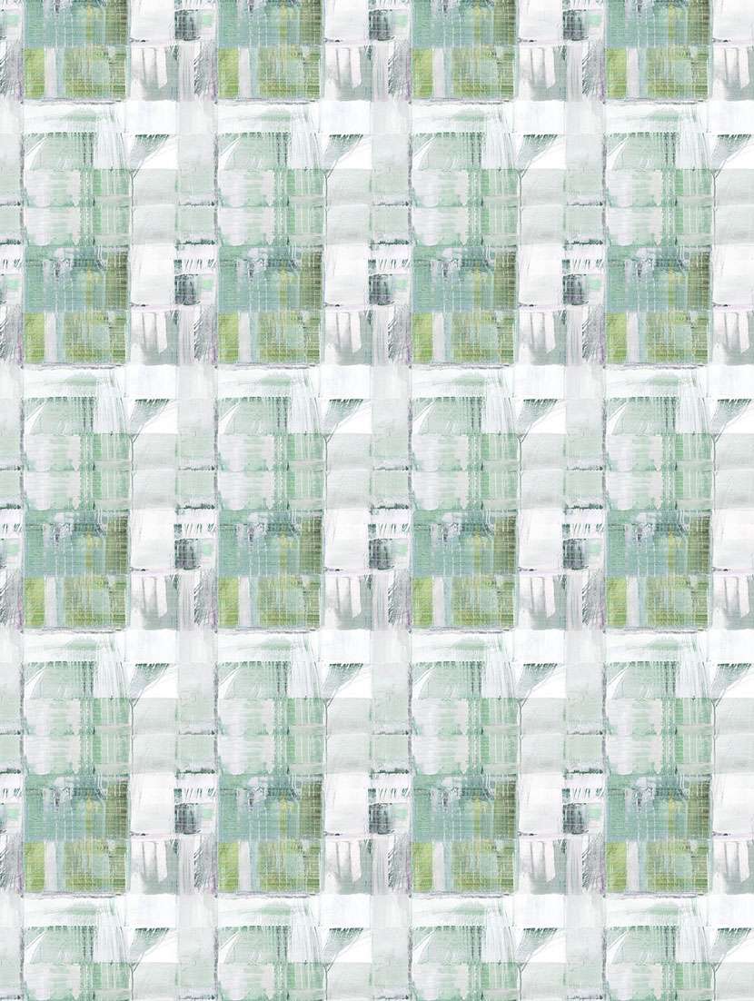 gm geometric 144 tc 100% cotton digital print green double bedsheet with 2 pillow covers - 18059046 -  Standard Image - 1