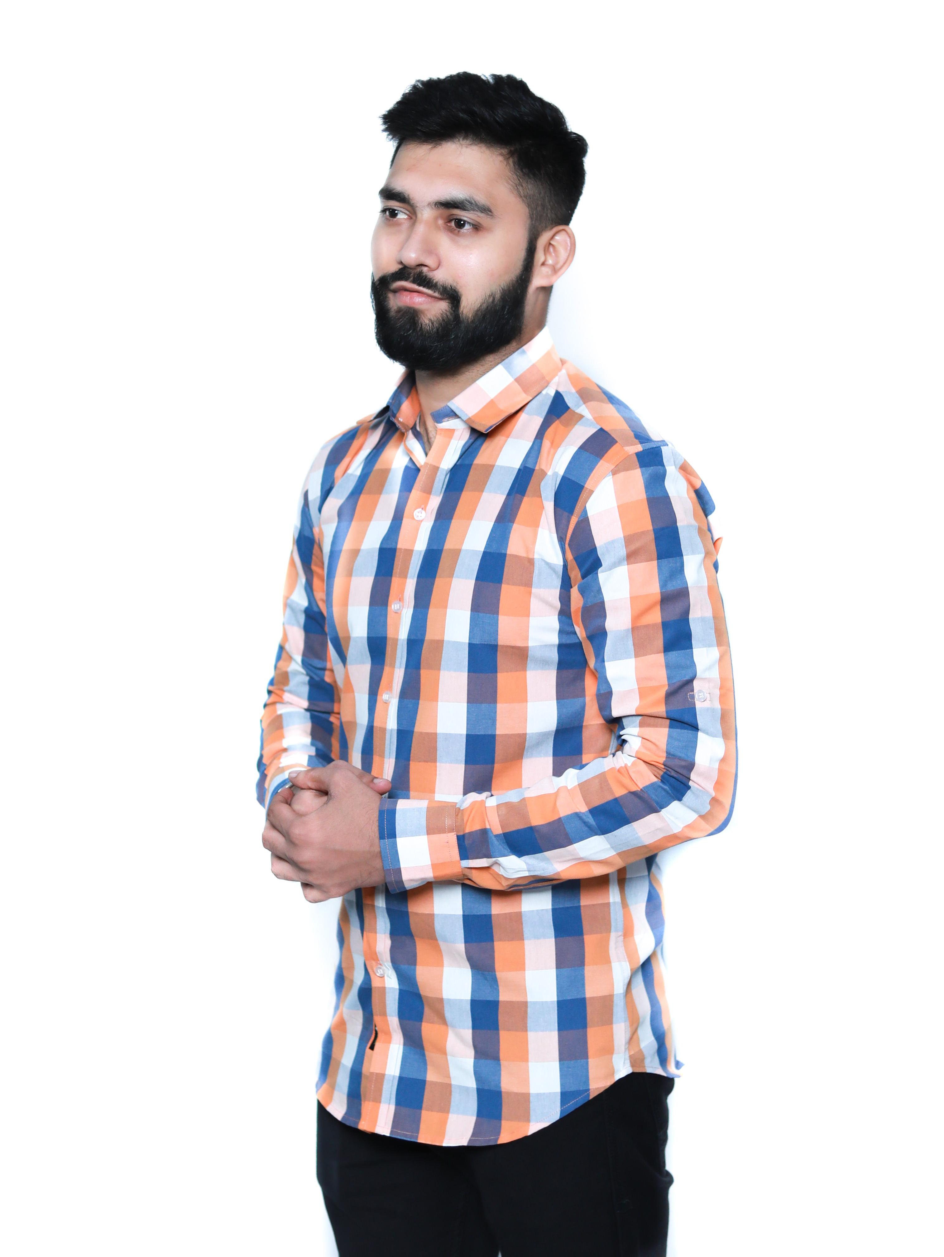 leeway international men's blue white checkered - 18059063 - Standard Image - 1