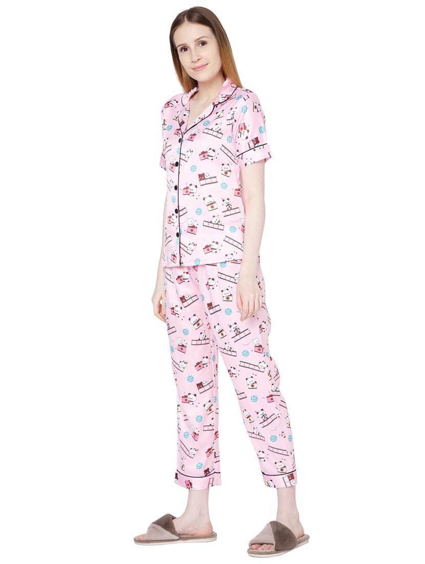 printed nightwear pyjama set - 18059964 -  Standard Image - 1