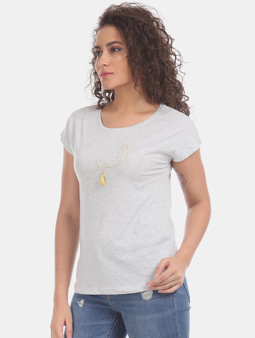 white cotton regular tshirt - 18064015 - Standard Image - 1