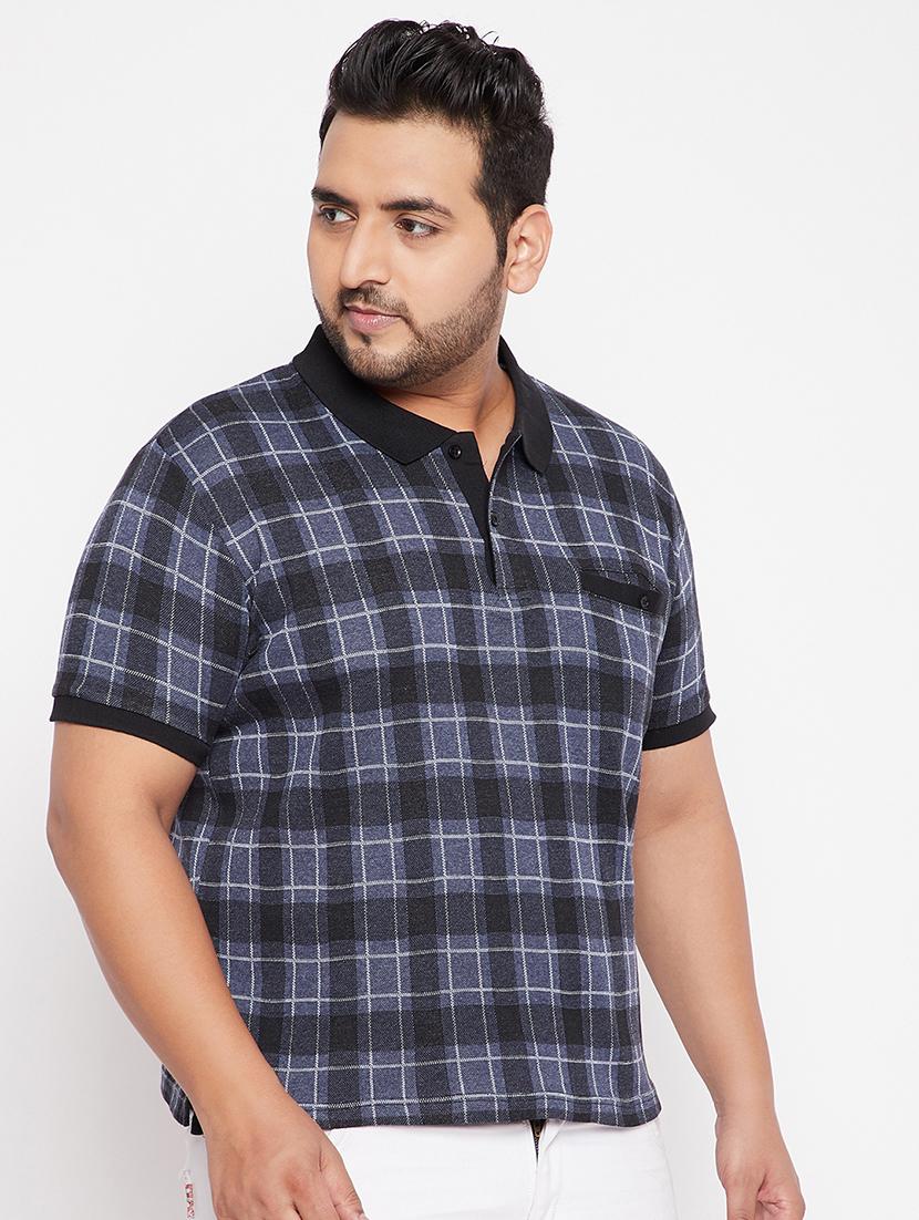 black checkered polo-t-shirt  - 18065545 -  Standard Image - 1
