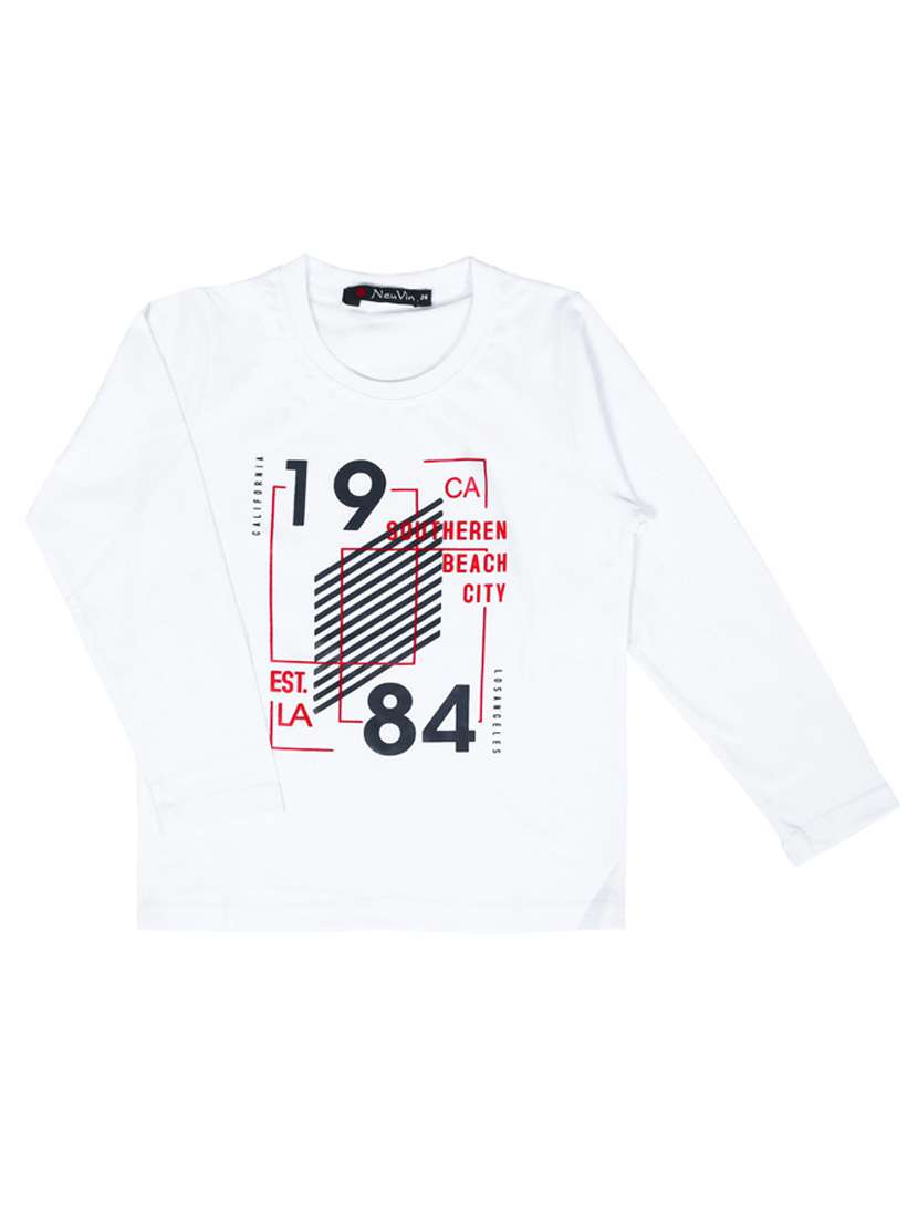 white printed t-shirt