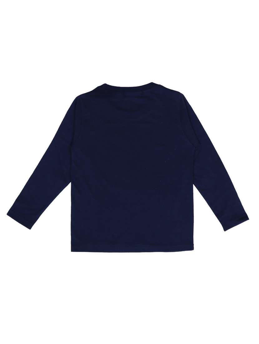 navy blue printed t-shirt - 18066410 -  Standard Image - 1