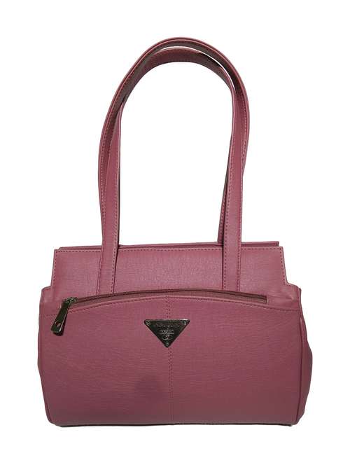 purple leatherette (pu) handbag - 18067023 - Standard Image - 0