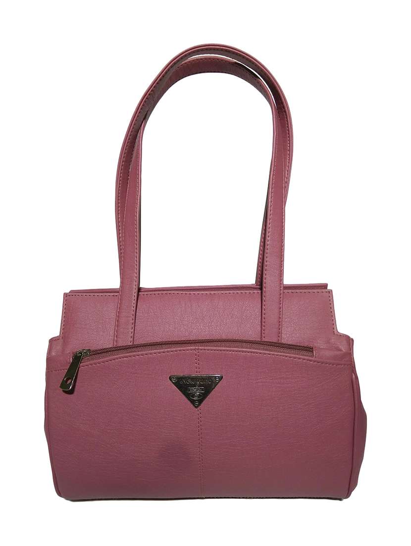 purple leatherette (pu) handbag - 18067023 - Zoom Image - 0