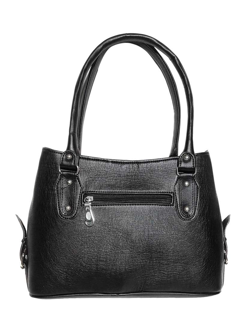 black leatherette (pu) handbag - 18067033 -  Standard Image - 1