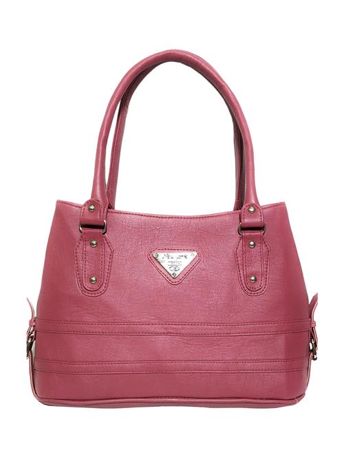 purple leatherette (pu) handbag - 18067034 - Standard Image - 0