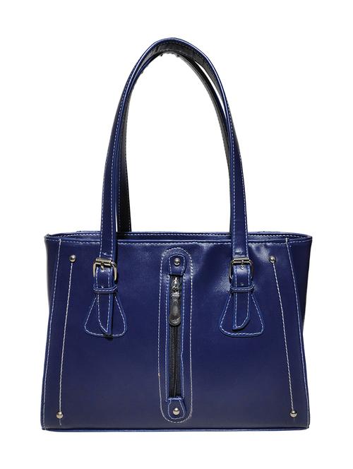 blue leatherette (pu) handbag - 18067050 - Standard Image - 0