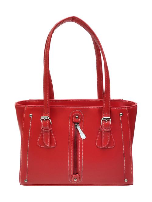 red leatherette (pu) handbag - 18067052 - Standard Image - 0