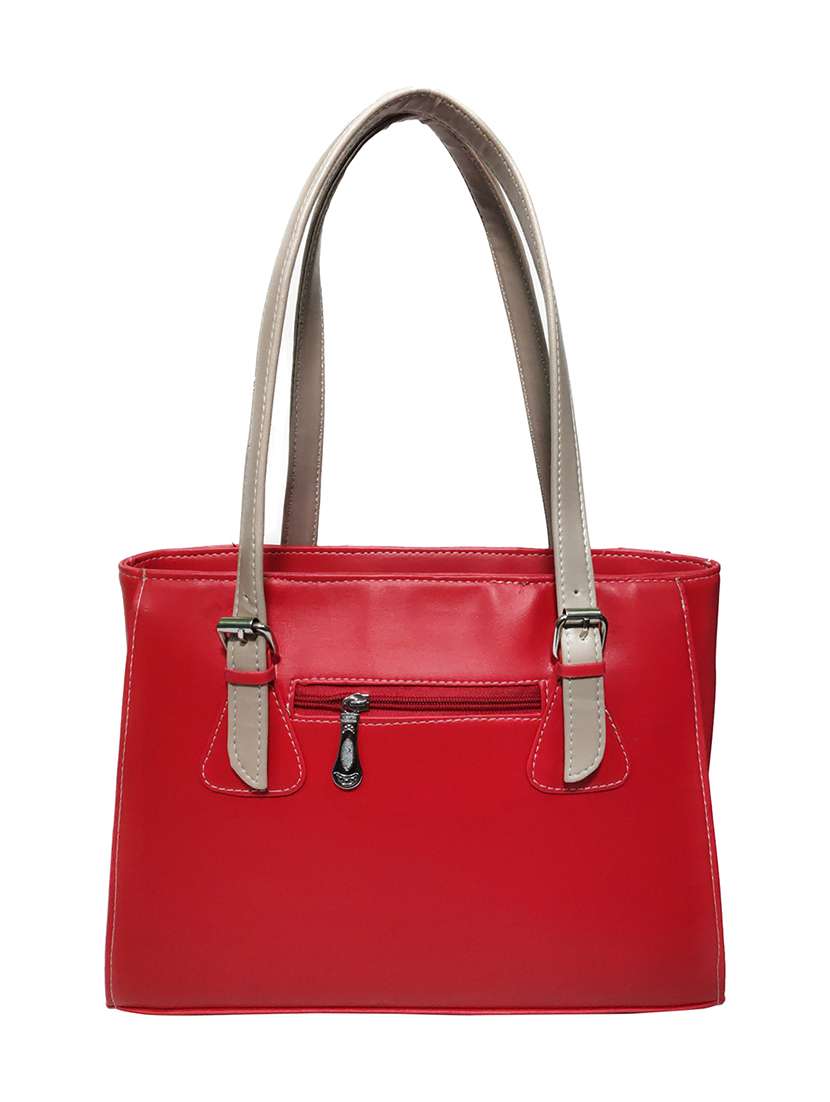 red leatherette (pu) handbag - 18067058 -  Standard Image - 1