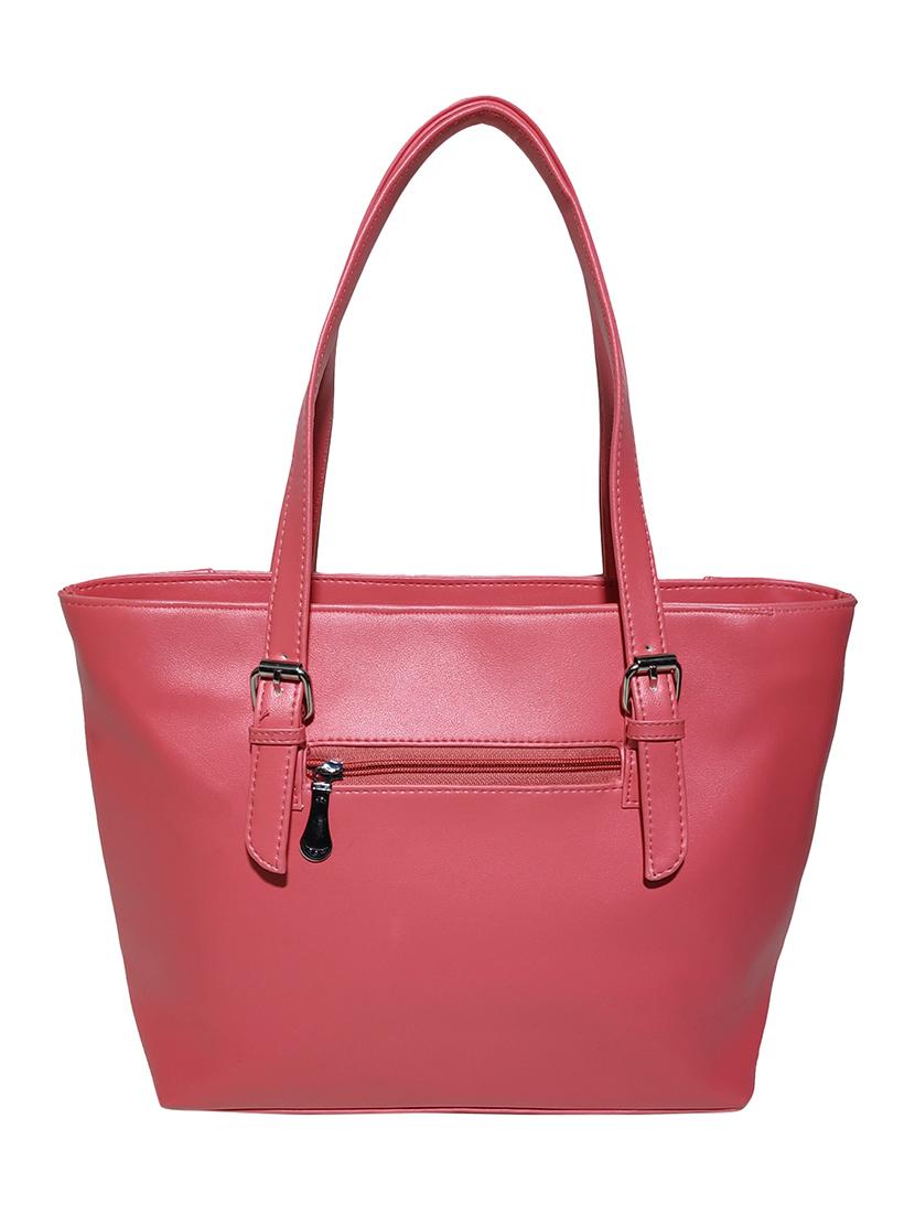 red leatherette (pu) handbag - 18067064 -  Standard Image - 1