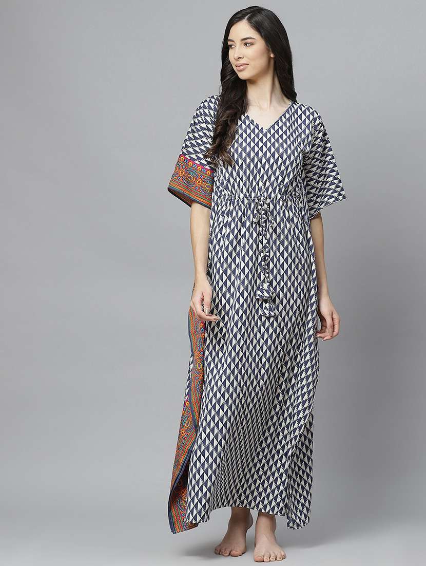 white crepe maxi kaftan