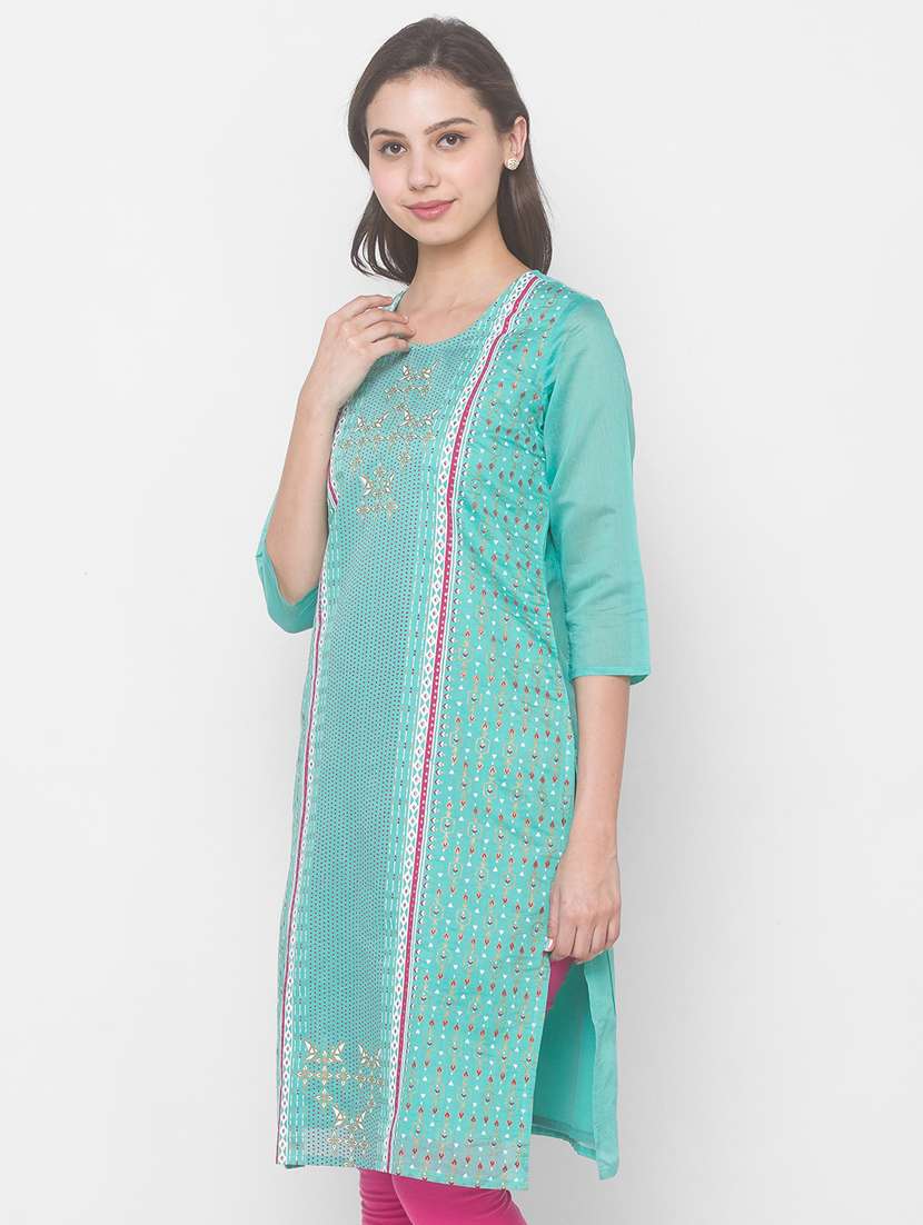 women's straight kurta - 18068187 -  Standard Image - 1