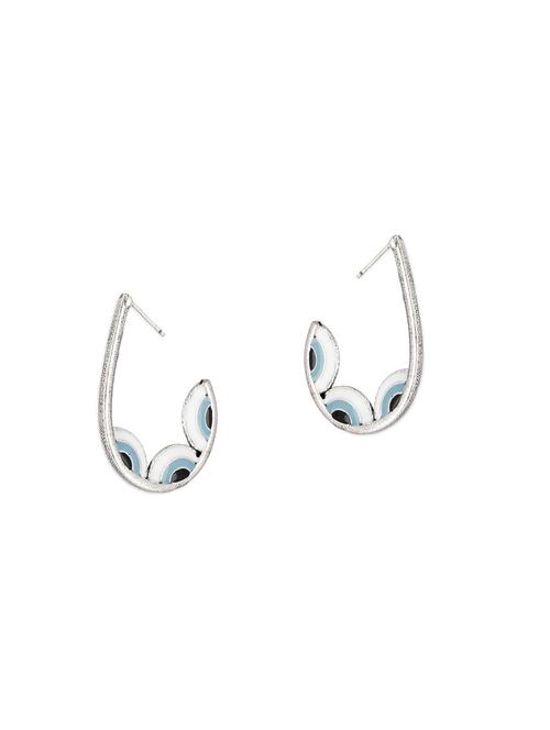 silver plated drop earring - 18072005 -  Standard Image - 0
