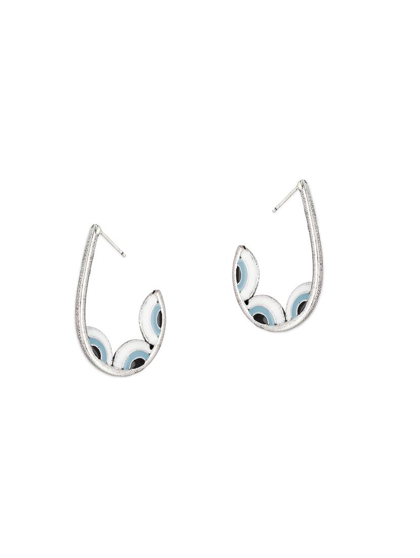 silver plated drop earring - 18072005 -  Zoom Image - 0
