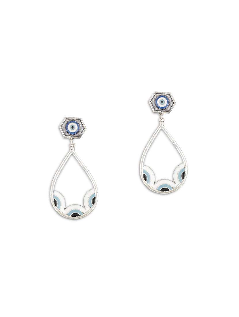 silver metal earring - 18072006 - Zoom Image - 0