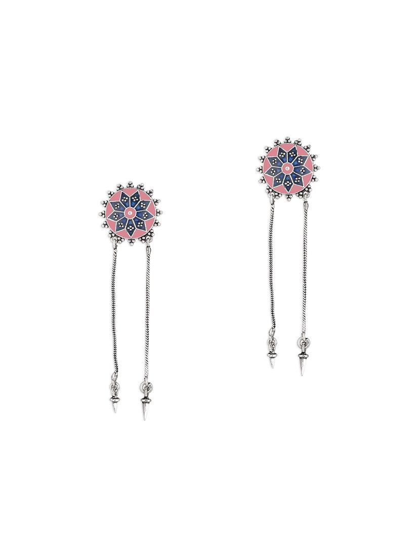 silver metal earring - 18072010 - Zoom Image - 0