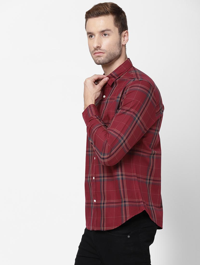 mens checks casual shirt - 18076517 - Standard Image - 1