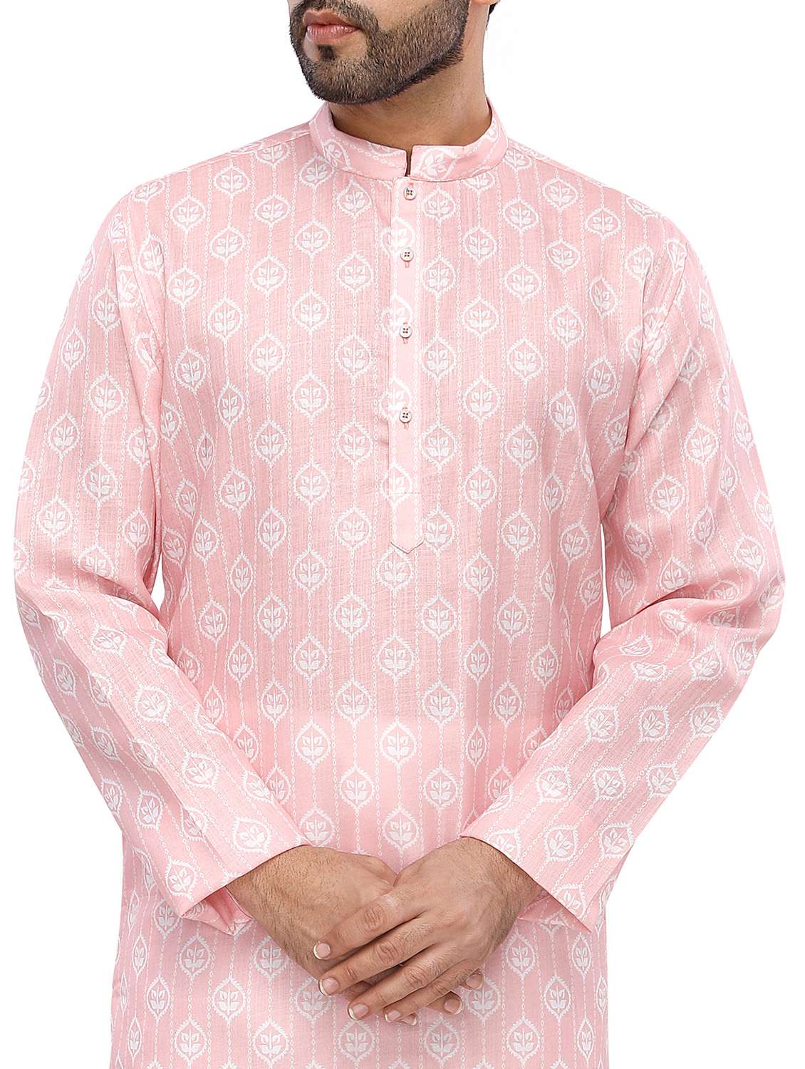 printed kurta pyjama ethnic wear set - 18076649 - Standard Image - 4