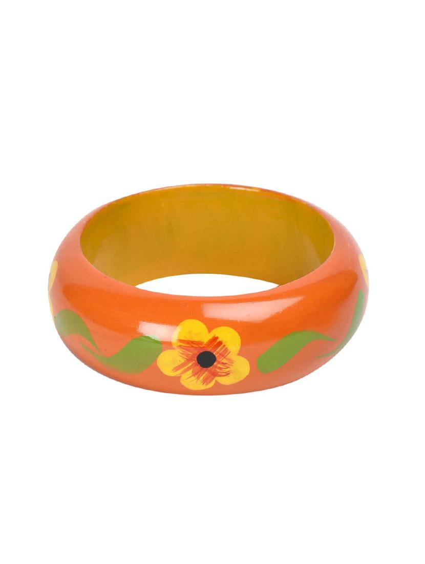multi colored wood bangle - 18077969 - Standard Image - 1
