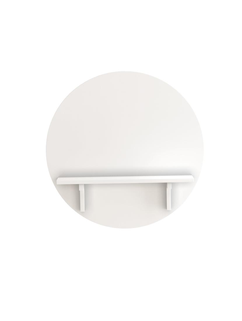 home sparkle round mdf wall shelf (white) - 18078257 - Standard Image - 1