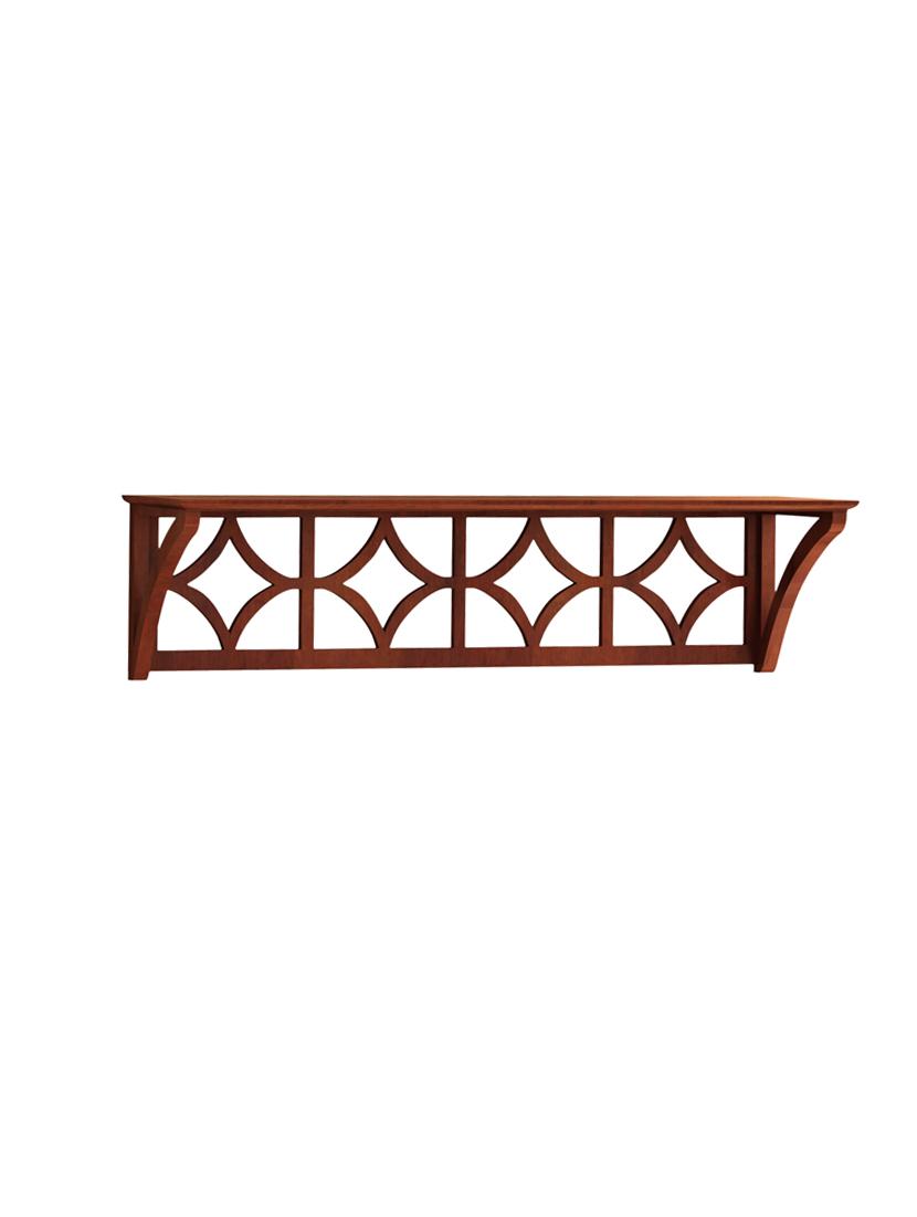 home sparkle diamond floating mdf wall shelf (brown) - 18078261 - Standard Image - 1