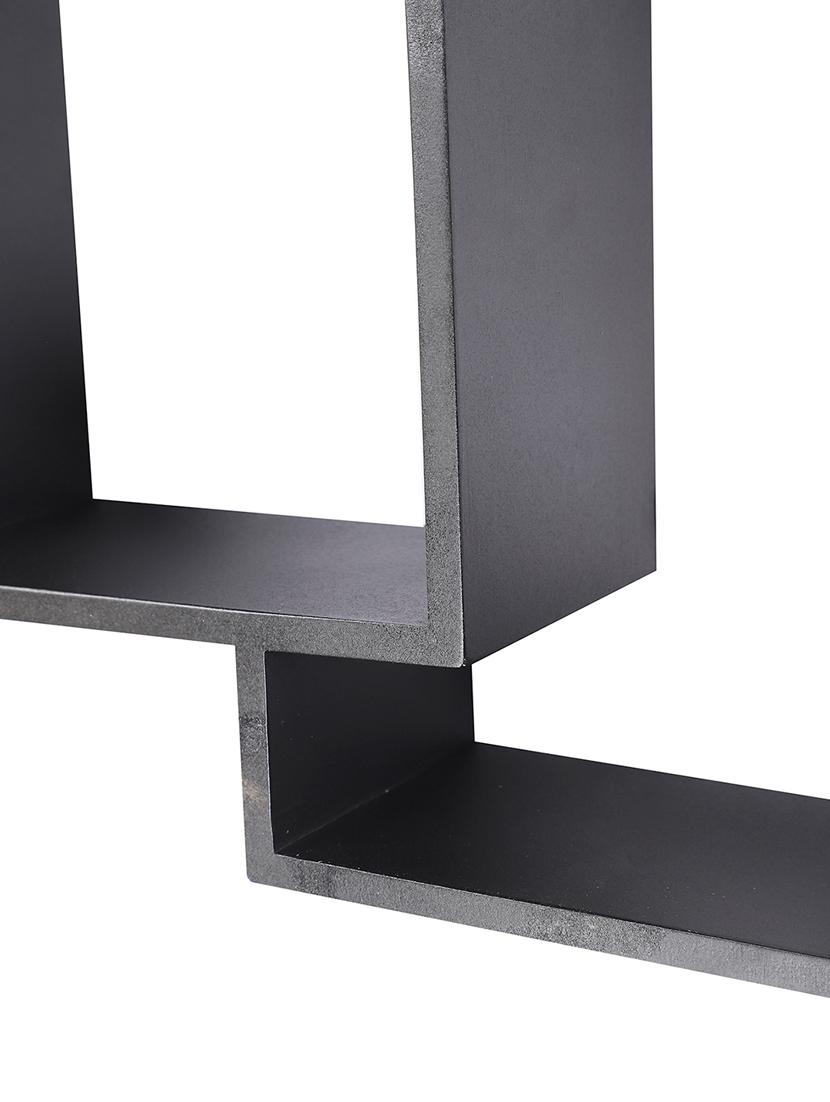 home sparkle wall mount floating wall shelves rack display bed room, living room, office, restaurant, home décor (black) - 18078279 - Standard Image - 4