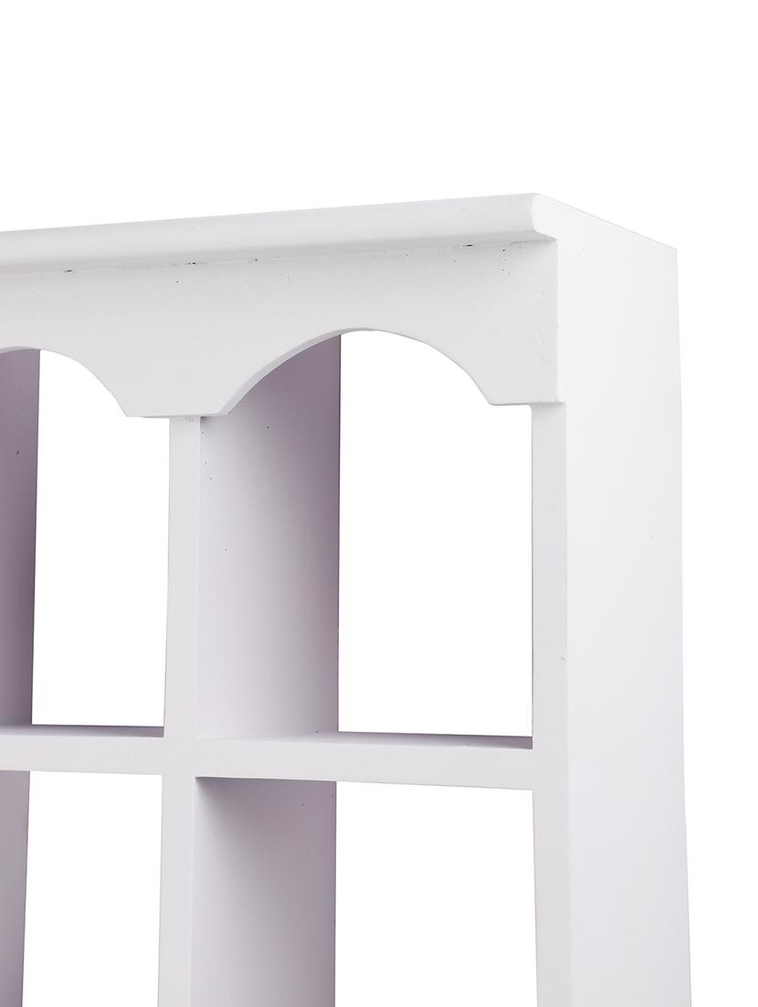 home sparkle engineered wood multipurpose nine partition compartment wall shelf rack (black) - 18078296 - Standard Image - 4